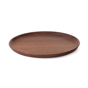 Plato de servicio redondo de madera de acacia hecho a mano de alta calidad Acabado natural Ecológico y sostenible - Product Image 1