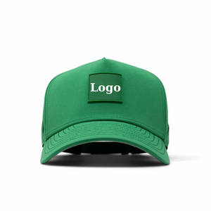 Gorra de béisbol de Golf de 5 paneles personalizable VN OEM, parche de goma de PVC, logotipo cortado con láser, cinta de plástico interior de colores de costura impermeable - Product Image 1