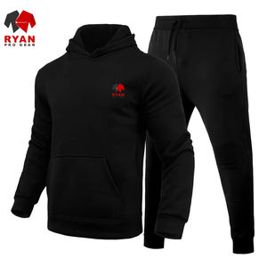 Chándal de moda con mangas completas, precio al por mayor, chándal con logotipo desgastado de lana de algodón suave - Product Image 6