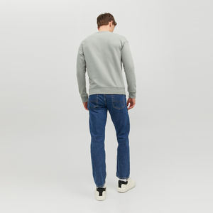 Haut d'automne et d'hiver unisexe personnalisé 100% coton tissu surdimensionné sweats à col rond pull Streetwear Gym Wear brodé - Product Image 4