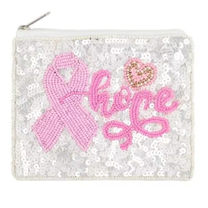 Pochette à monnaie en perles de rocaille brodées pour femmes, en daim multicolore avec fermeture à glissière, en provenance d'Inde par MD HANDICRAFTS - Product Image 1