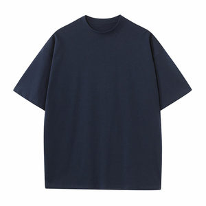เสื้อยืดผู้ชายมาใหม่เสื้อยืดผ้าฝ้ายสะพายไหล่แบบ180gsm สบายสีพื้น - Product Image 3