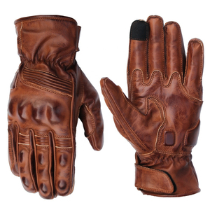 High <b>Warm</b> Windproof Reflective Leather Racing <b>Gloves</b> with Touch Screen Function Winter OEM Motorcyclist Sports Gear - Product Image 1