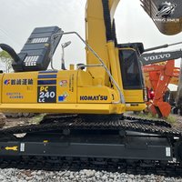 Excavatrice sur chenilles Komatsu PC240, 24 tonnes, excavatrice hydraulique moyenne, moteur SAA6D107, excavatrice de construction japonaise d'occasion, usage intensif
