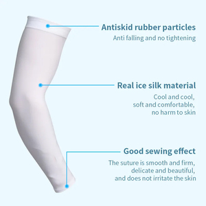 Custom Logo Anti-UV Solid Color <b>Compression</b> Cycling <b>Arm</b> <b>Sleeves</b> for Men Women High Quality Material Racing Sets - Product Image 5