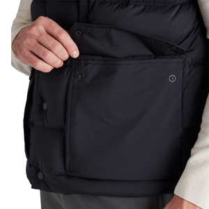 Gilet sans manches à capuche personnalisé pour homme, noir, léger, rembourré, thermique, veste chauffante - Product Image 5