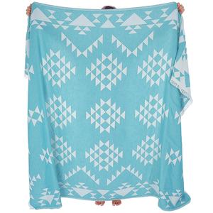 Manta tejida personalizada al por mayor para decoración del hogar, mantas suaves de jacquard para sofá, cama, sala de estar, dormitorio, 100% algodón - Product Image 1