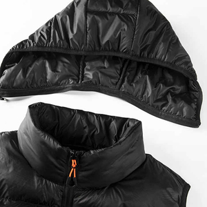 Invierno Casual Color sólido Hombres Chaleco acolchado Transpirable Cremallera gruesa Manga larga - Product Image 4