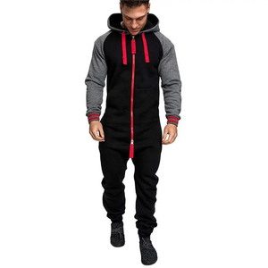 จั๊มสูทผ้าคอตตอนแห้งเร็วน้ำหนักเบาสำหรับผู้ชายชุดกีฬามีฮู้ดปรับแต่งได้ปรับแต่งได้ผ้า100% - Product Image 4