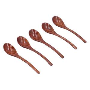 Cuchara de cocina de madera rústica Cuchara hecha a mano barata para utensilios de cocina antiadherentes y uso en la cocina del hogar Cuchara de madera ecológica para servir - Product Image 6