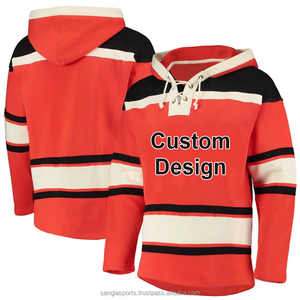 OEM Personnalisé Hockey Sur Glace Sweat À Capuche 100% Polyester Haute Qualité Fait Sports Club Hockey Hoodies - Product Image 5