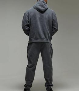 Conjuntos Deportivos con Capucha Unisex de Algodón 100% Lavado al Ácido, Transpirables, con Estampado Frontal, para Adultos, Primavera - Product Image 5