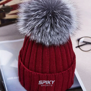 Bonnets d'hiver unisexes en gros, casquettes à revers tricotées en laine douce, chapeaux chauds à la mode pour temps froid - Product Image 2