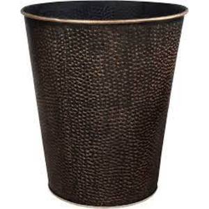 Poubelle en fer métallique artisanale unique au design élégant, parfaite pour les espaces sophistiqués et les intérieurs de luxe - Product Image 2