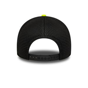 Casquette de camionneur à 5 panneaux en maille personnalisée de haute qualité, deux couleurs, logo brodé, tissu en toile performant, réglable, unisexe - Product Image 3