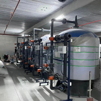 Système de traitement d'eau pure par osmose inverse (RO) conteneurisé AKTIFPAK 10000L/heure Matériel SS304/SS316 PLC+Écran tactile