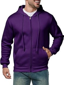 Sudaderas con capucha informales de invierno para hombre, Color sólido, 100% algodón, forro polar, ajuste Regular, secado rápido y transpirable, alta calidad - Product Image 2