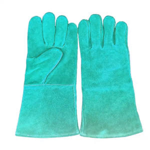 Guantes de soldadura MIG de cuero dividido de piel de vaca Premium XL, guantes de mano de seguridad de protección de trabajo pesado de alto rendimiento para soldadores - Product Image 2