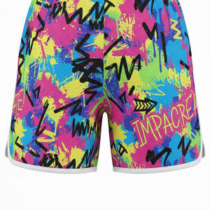 Shorts de sport sublimés pour hommes, légers, à séchage rapide, en satin, pour le basketball et le fitness - Product Image 4