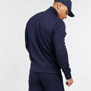 2 piezas cremallera Up Jogger slim fit personalizado hombres jogging chándal 2 piezas Conjunto personalizado hombres liso chándal conjunto para hombres conjuntos - Product Image 4