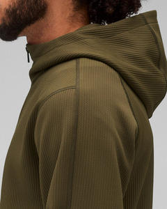 Indemand Coton Polyester Mélangé Mi-Poids Zipper Hoodie Pour Hommes Élégant Essentiel Chaud Respirant À Capuche Avec Personnaliser Logo - Product Image 6