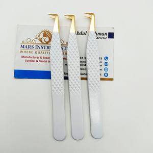 แหนบปลายเงินสีเบจขนตาปลอมที่ดีที่สุดพร้อมฉลากตามต้องการ - Product Image 3