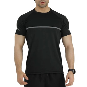 Camiseta Deportiva Ligera de Secado Rápido, 95% Poliéster, 5% Elástico, Cuello Redondo, Lisa, con Logotipo Personalizado, Precio Bajo, Venta al Por Mayor de Fábrica - Product Image 1