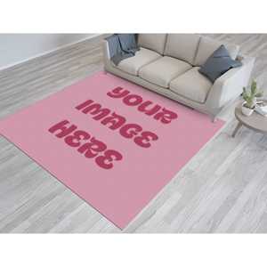 Tapis imprimé : Cadeau de déménagement moderne, tapis personnalisés avec votre logo, tapis fin non tissé - Product Image 4