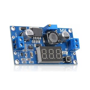Módulo reductor de voltaje DC-DC ajustable Aek-Tech LM2596 con voltímetro digital - Product Image 2