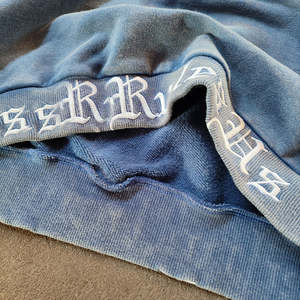 Sudaderas de moda con efecto desgastado por el sol, lavado ácido, 100% algodón French Terry, cuello redondo, para hombre. - Product Image 5