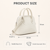 Sac à main en cuir véritable gaufré crocodile pour femme, grande capacité, sac à bandoulière, fermeture éclair, vente en gros OEM ODM