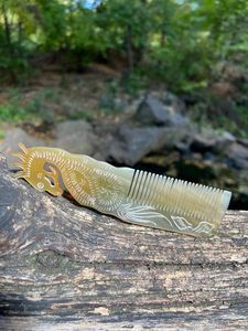 Best Quality Vietnam-made BOOST Buffalo Horn <b>Comb</b> for Hair Styling Full Natural Horn <b>Comb</b> for Hair Extensions - Product Image 3