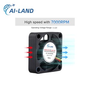 Tốc độ cao 5000 vòng/phút Mini <span class=keywords><strong>DC</strong></span> không chổi than Quạt hướng trục 40x40x7 mét 6.5cfm OEM/ODM tùy chỉnh 5V/12V/24V cho thiết bị điện tử tiên tiến làm mát - Product Image 4
