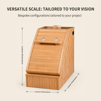 Sauna infrarouge intérieur inclinable Ploutara, dimensions personnalisées, espaces irréguliers, projet hôtelier et spa, chauffage en 15 min