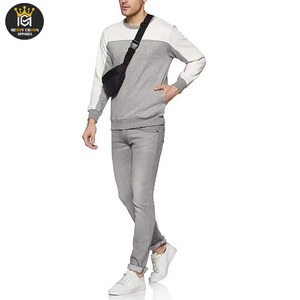 Sudaderas informales sólidas de algodón 100% para hombre de alta moda del fabricante, suministro al por mayor de invierno con estampado de estilo callejero Premium - Product Image 3