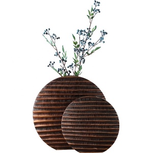 Top Selling Iron Metal Flower <b>Vases</b> <b>Set</b> Antique Design Manufacturer Customized Hammered Home Decoration Table <b>Vase</b> High Quality - Product Image 5