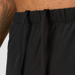 Short d'entraînement de gymnastique noir écologique pour hommes High Street, taille élastique légère à séchage rapide avec poches - Product Image 5