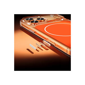 Coque M-Safe Orange Lugano pour iPhone 17 Pro, étui en silicone transparent, compatibilité avec le bouton de contrôle de l'appareil photo, protection du téléphone - Product Image 6