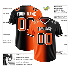 Maillot de football américain personnalisé multicolore de qualité supérieure, vêtements de sport de qualité supérieure, maillot de football - Product Image 3