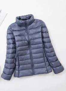 Nueva colección de diseño sólido con cremallera de lona transpirable para mujer, Chaqueta larga acolchada con capucha Reversible de talla grande personalizada para invierno - Product Image 3