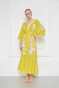 Blouses ukrainiennes à la mode brodée pour femmes robe haute couture à col ras du cou brodée - Product Image 2