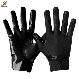 Prix de gros Gants de football américain en cuir de haute qualité Super collants meilleure prise en main conception personnalisée logo personnalisé imprimé - Product Image 4