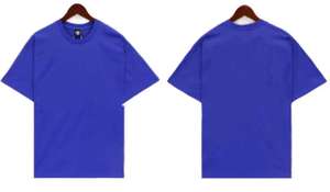 T-shirt en coton pour hommes Fournisseur OEM Tissu tricoté en coton pur à manches courtes T-shirt décontracté respirant Vêtements d'été quotidiens - Product Image 2