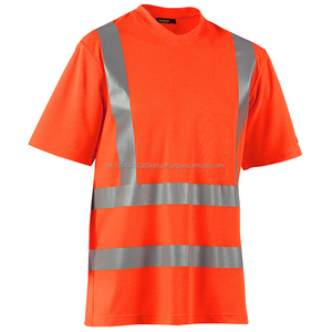 Advertising volunteer Construction uniforms workwear <b>shirt</b> short sleeve Long sleeve hi vis reflective men roadway safety t <b>shirt</b> - Product Image 5