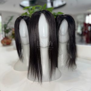 Cheveux humains 100% vrais cheveux humains vietnamiens, base en soie, topper en dentelle, frange droite, cheveux humains 2025 - Product Image 6