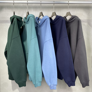 Buen precio Sudadera con capucha de gran tamaño Alta calidad En blanco Estilo suelto Casual Tallas grandes Sudaderas con capucha para hombres - Product Image 2