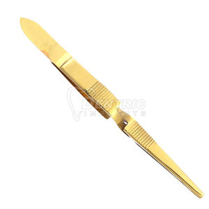 Abrazadera Manual de Acero Inoxidable Cardiovascular Debakey, Modelo de Implantes Déntricos de 12cm Esterilizados a Alta Temperatura con Revestimiento Dorado - Product Image 2