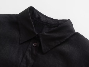 Camisas de mujer de cuello vuelto con mangas largas de tela suave Oem Odm disponible al por mayor ropa de moda personalizada de certificado - Product Image 4