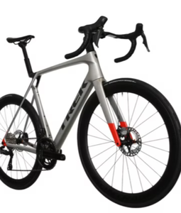 NEW 700c Carber Frame Disc Brake 11-Speed Silver with Red Accents - Product Image 1