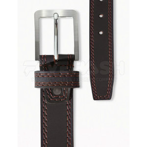 Ceinture en cuir durable avec finition lisse et ajustement réglable, idéale pour les tenues formelles, les tenues décontractées et l'usage quotidien - Product Image 6